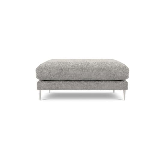 Pouf "jog", 1 Place, Gris Clair, Tissu Chenille