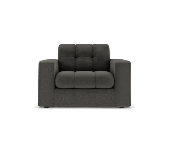 Fauteuil "justin", 1 Place, Gris Foncé, Tissu Structurel