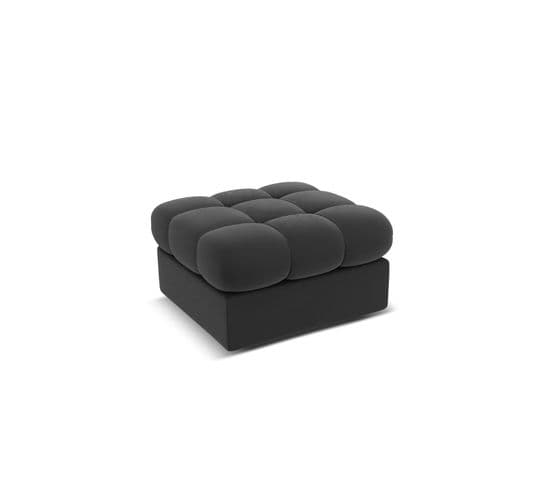 Pouf "justin", 1 Place, Gris, Velours