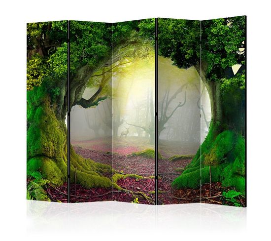 Paravent 5 Volets "enchanted Forest" 172x225cm