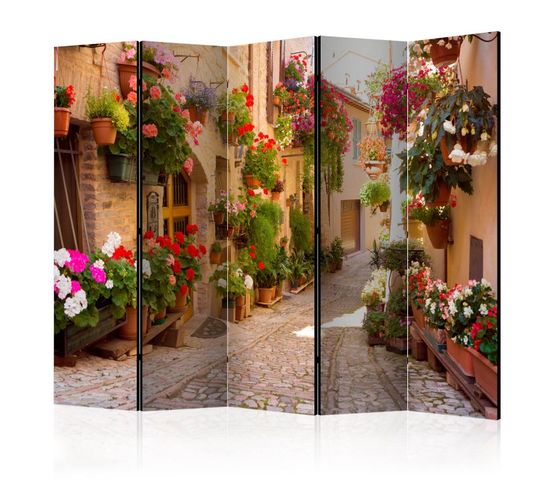 Paravent 5 Volets "the Alley In Spello Italy" 172x225cm