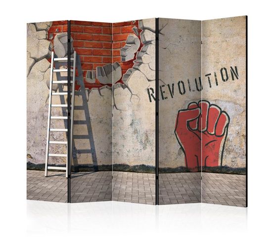 Paravent 5 Volets "the Invisible Hand Of The Revolution" 172x225cm