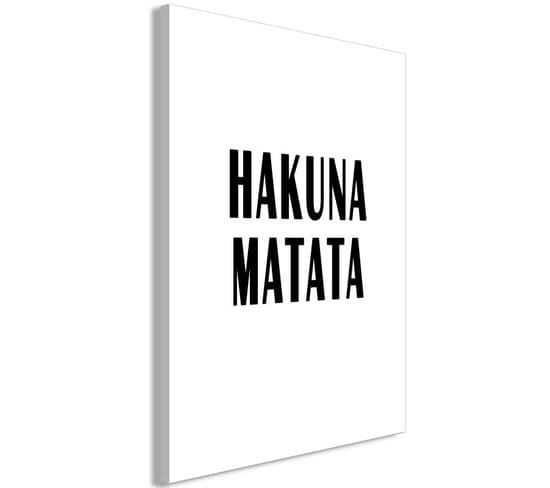 Tableau Imprimé "hakuna Matata" 60 X 90 Cm