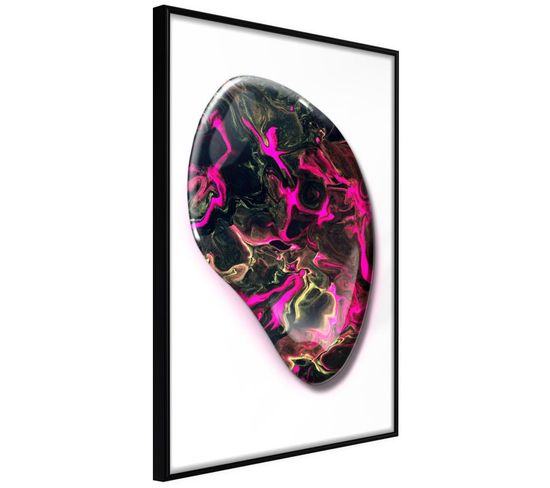 Affiche Murale Encadrée "lucky Stone" 40 X 60 Cm Noir