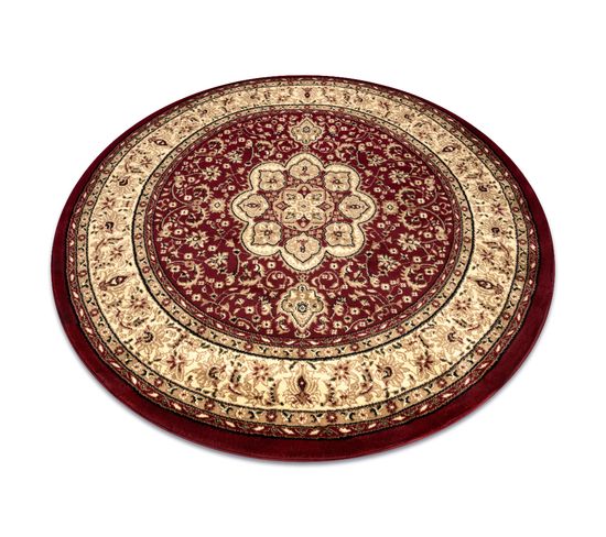 Tapis Royal Adr Cercle Modèle 521 Bordeaux Cercle 120 Cm