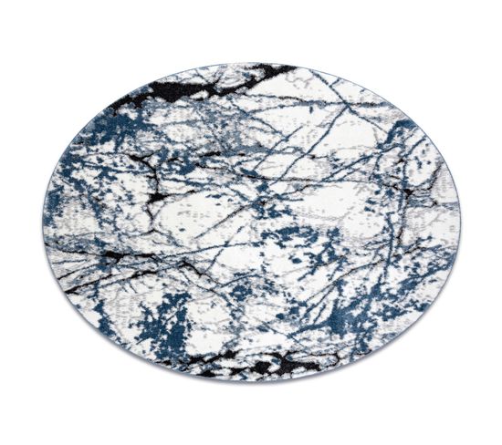 Tapis Moderne Cozy 8871 Cercle, Marble, Marbre - Structural Deux Niveaux De Molleton B Cercle 160 Cm