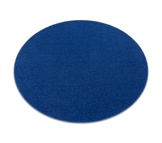 Tapis Cercle Eton Bleu Foncé Cercle 100 Cm