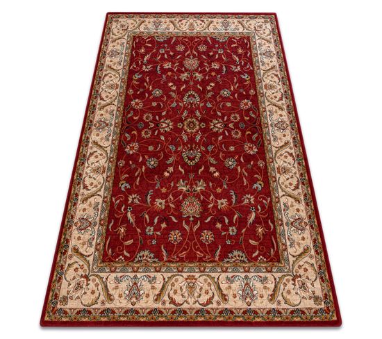 Tapis En Laine Omega Aries Fleurs Rubis 66x100 Cm