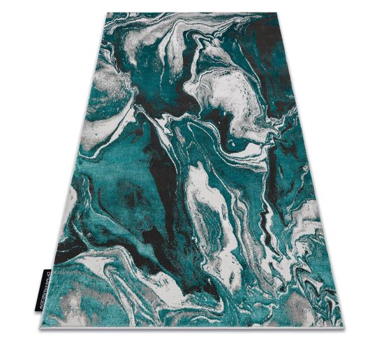 Tapis De Luxe Moderne 622 Abstraction - Structural Vert / Anthracite 120x170 Cm