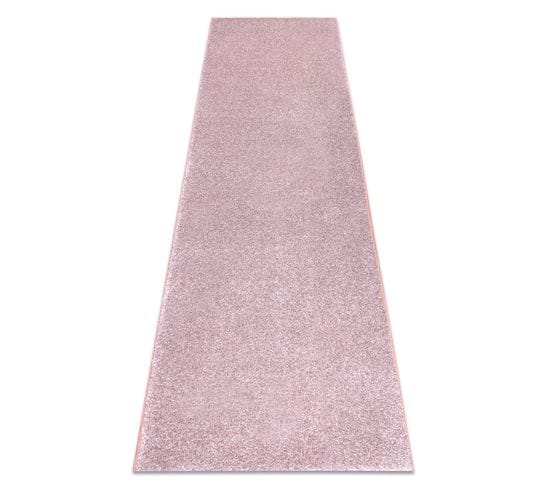 Tapis De Couloir Santa Fe Rose Pâle 60 Plaine Couleur Unie 70x430 Cm