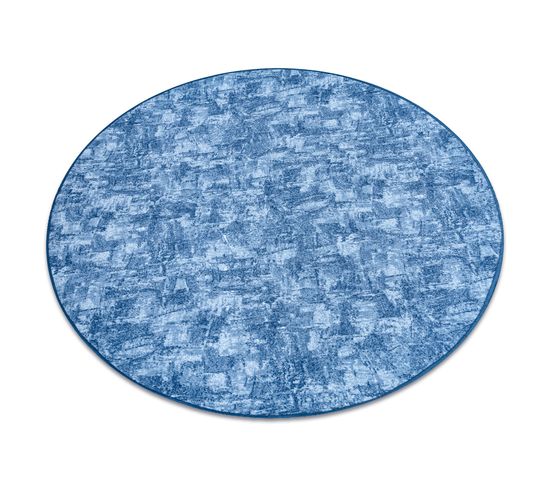 Tapis Cercle Solid Bleu 70 Béton  Cercle 100 Cm