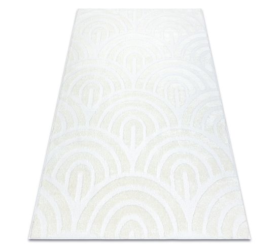 Tapis Moderne Mode 8629 Coquillages Crème 80x150 Cm