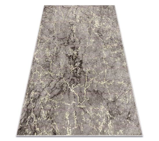 Tapis Lavable Miro 52003.801 Marbre Antidérapant - Gris 80x150 Cm