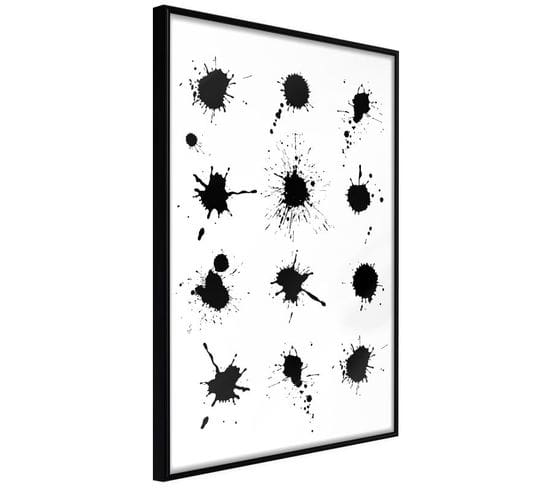 Affiche Murale Encadrée "paintball" 30 X 45 Cm Noir