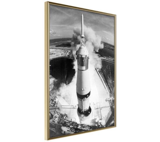 Affiche Murale Encadrée "beginning Of The Mission" 20 X 30 Cm Or