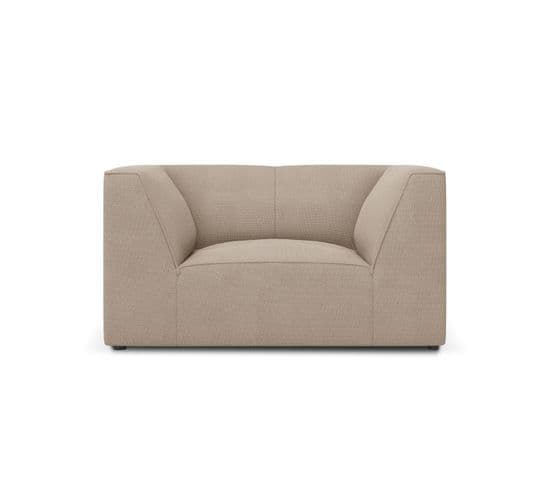 Fauteuil "ruby", 1 Place, Beige Foncé, Tissu Structurel