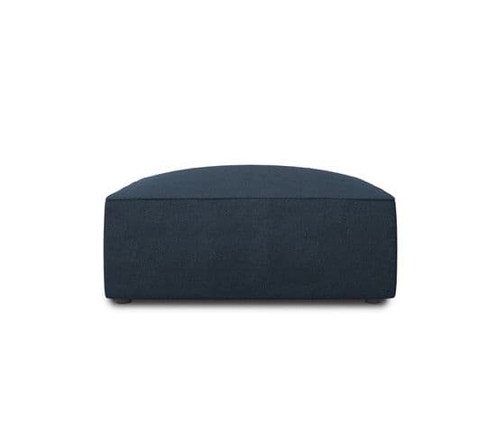 Pouf "ruby", 1 Place, Bleu Marine, Tissu Structurel