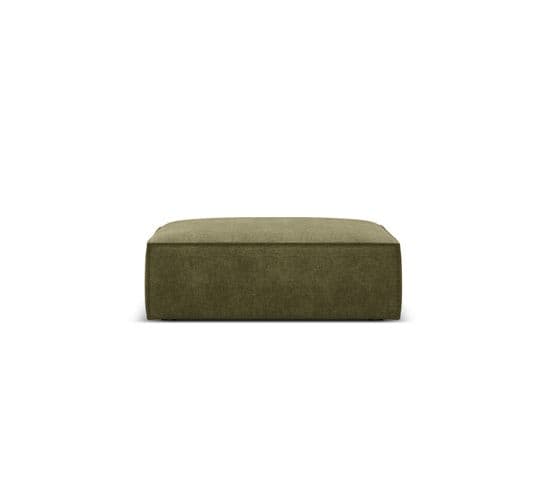 Pouf "kaelle", 1 Place, Vert, Tissu Chenille