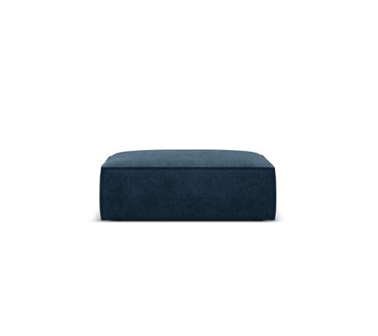 Pouf "kaelle", 1 Place, Bleu Roi, Tissu Chenille