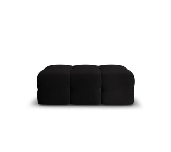 Pouf "kendal", 1 Place, Noir, Velours