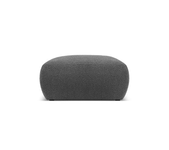 Pouf "molino", 1 Place, Gris Foncé, Bouclé