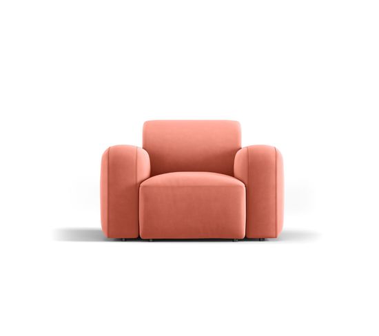 Fauteuil "greta", 1 Place, Corail, Velours