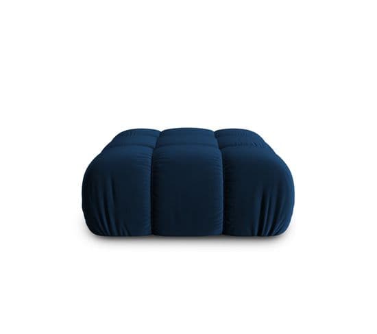 Pouf "bellis", 1 Place, Bleu Roi, Velours