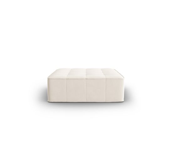 Pouf "mike", 1 Place, Beige, Velours