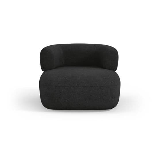 Fauteuil "jenny", 1 Place, Noir, Bouclé