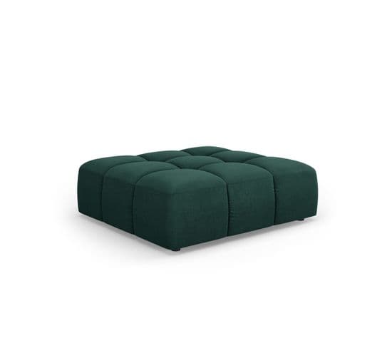 Pouf "serena", 1 Place, Vert Bouteille, Tissu Structurel