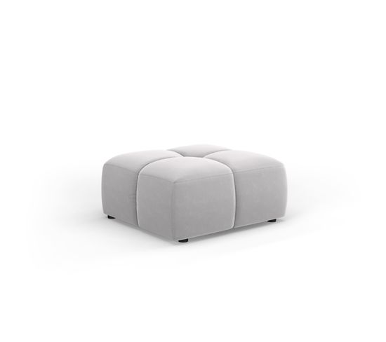 Pouf "serena", 1 Place, Argent, Velours