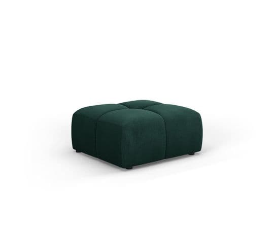 Pouf "serena", 1 Place, Vert Bouteille, Tissu Structurel