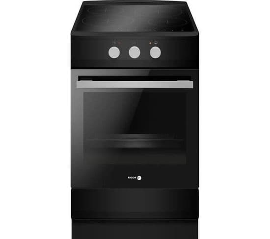 Cuisinière Induction - Faci203n - 4 Foyers - 65 L - 3 500 W - 50 X 60 Cm - Noir