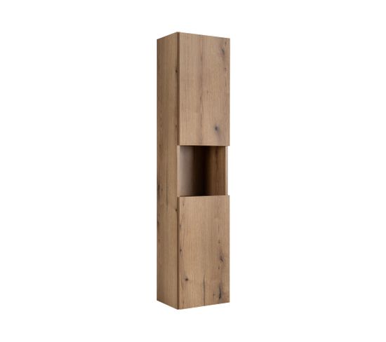 Meuble Colonne De Salle De Bain À Suspendre Nova Oak 30 X 140 Cm