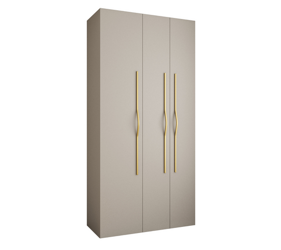 Armoire 3 Portes Como 2 - 120x40x245.5 Cm (cachemire/or)