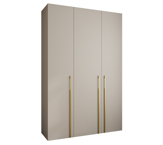 Armoire 3 Portes Como 3 - 160x50x245.5 Cm (cachemire/or)