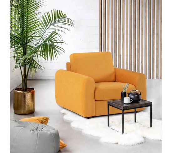 Fauteuil manchettes Kara NICARAGUA tissu enjoy mango