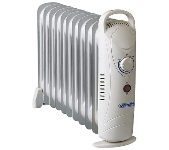 Radiateur Bain D'huile Ms7806 Blanc 1200 W