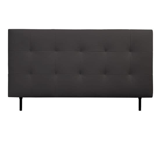 Tête de lit PU L.180 cm KARTY noir