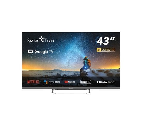 TV LED 4k UHD 43" (108 Cm) 43ug02v, Smart TV Google TV, HDMI, USB, Dolby Audio, HDR 10