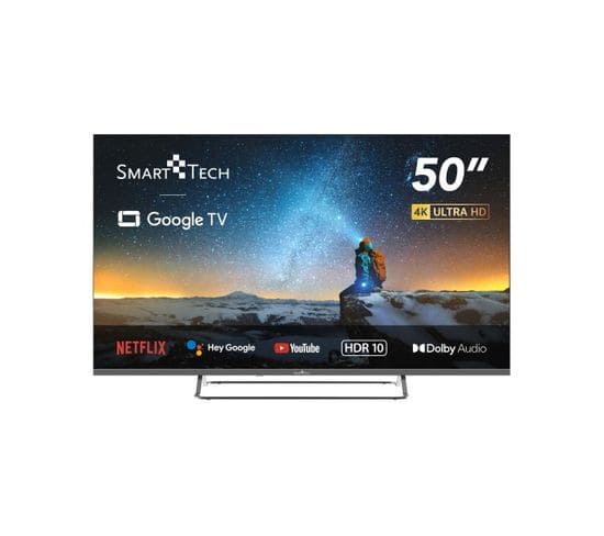 TV LED 4k Uhd 50" (127cm) 50ug02v, Smart TV Google TV, HDmi, USB, Hevc, Dolby Audio, HDR 10