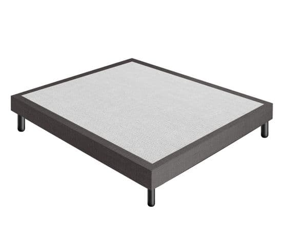 Sommier 160x190 Tapissier Déco Resistant Jusqu'à 120 Kg Par Personne