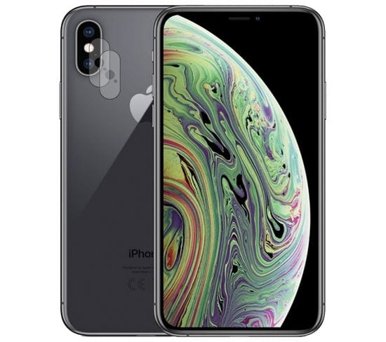 Lot De 2 Verre Trempé Camera Arrière Protecteur Pour iPhone Xs