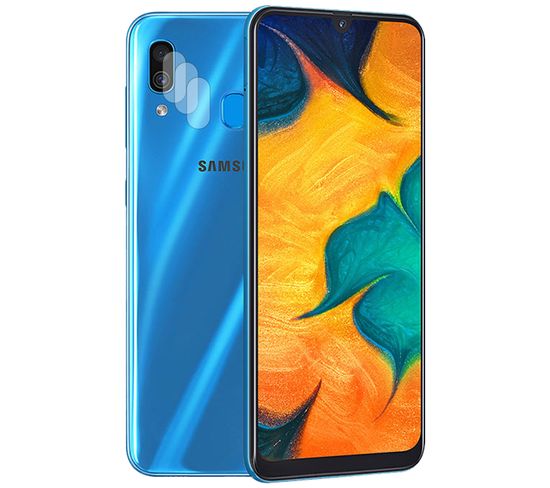 Lot De 3 Verre Trempé Camera Arrière Protecteur Pour Samsung Galaxy A30 Sm-a305