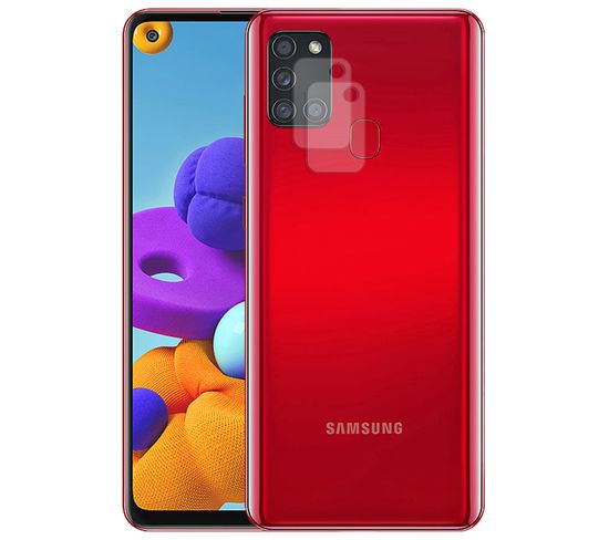 Lot De 2 Verre Trempé Camera Arrière Protecteur Pour Samsung Galaxy A21s Sm-a217f