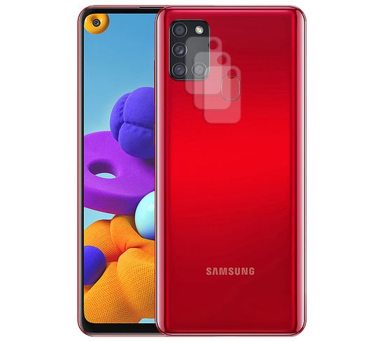 Lot De 3 Verre Trempé Camera Arrière Protecteur Pour Samsung Galaxy A21s Sm-a217f