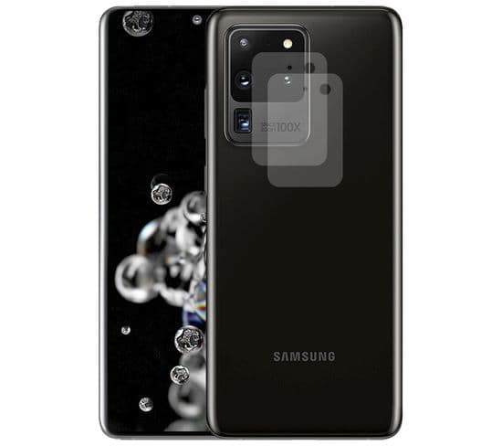 Lot De 2 Verre Trempé Camera Arrière Protecteur Pour Samsung Galaxy S20 Ultra