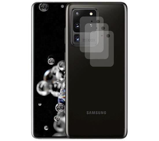 Lot De 3 Verre Trempé Camera Arrière Protecteur Pour Samsung Galaxy S20 Ultra