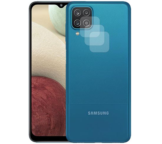 Lot De 3 Verre Trempé Camera Arrière Protecteur Pour Samsung Galaxy A12 Sm-a125f