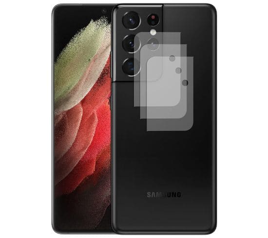 Lot De 3 Verre Trempé Camera Arrière Protecteur Pour Samsung Galaxy S21 Ultra